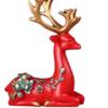 2Pcs Reindeer Figurines Artwork Deer Statues for Living Room Desktop Bedroom