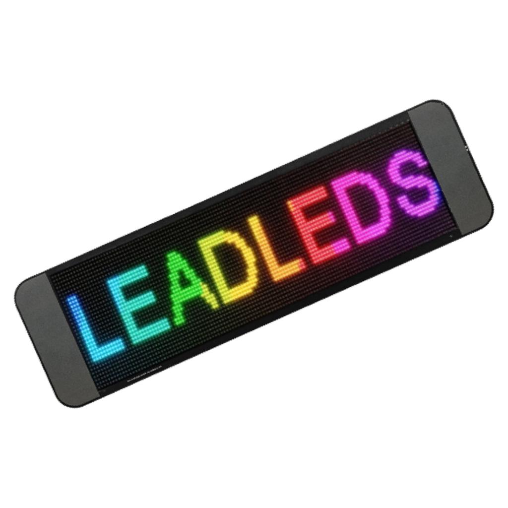 Programmable LED Sign Car 64x20 Dots Matrix 13.7x4in Ultra Bright Scrolling Flexible Digital Mobile 