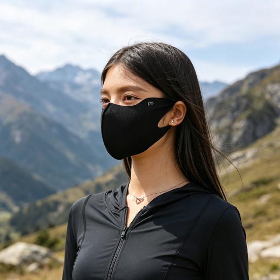 Three-dimensional Face Guard, Windproof Slimming Version Face Guard with 3D Eye Corner Protection, Moisturizing Fabric Hyaluronic Acid Sun Protection