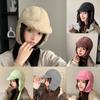 Winter Unisex Knit Cap With Windproof Earmuffs For Outdoor Skiing And Cycling