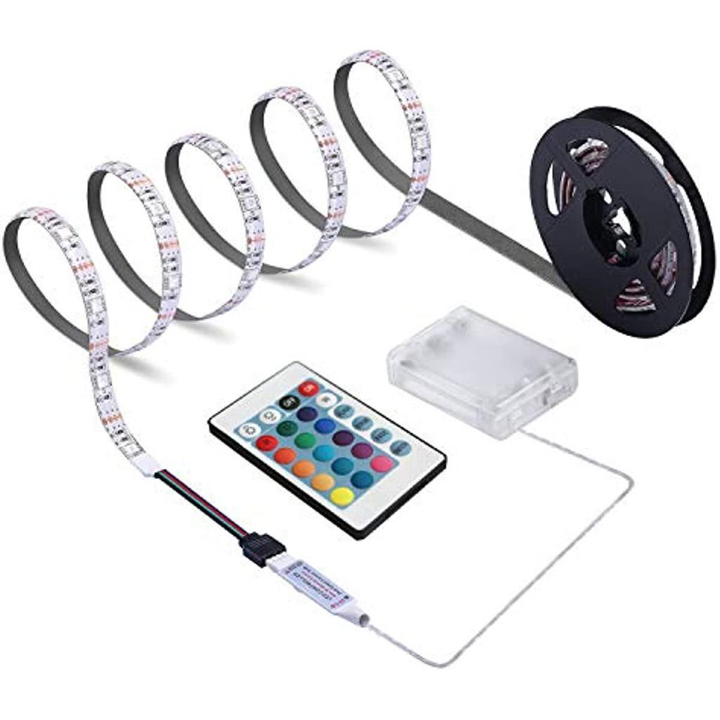 5V LED Battery-Powered 5050 Waterproof Light Strip with Remote Control for TV Chassis Decoration