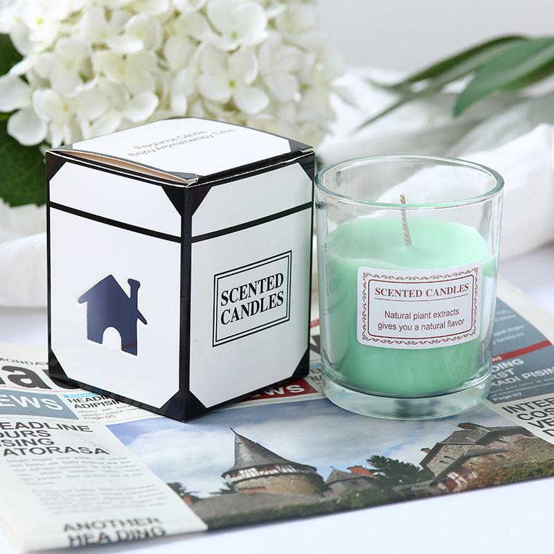 Glass Aromatherapy Candle Valentine's Day Bedroom Girl Without Indoor Incense Creative Handmade Gift Box Glass Cup