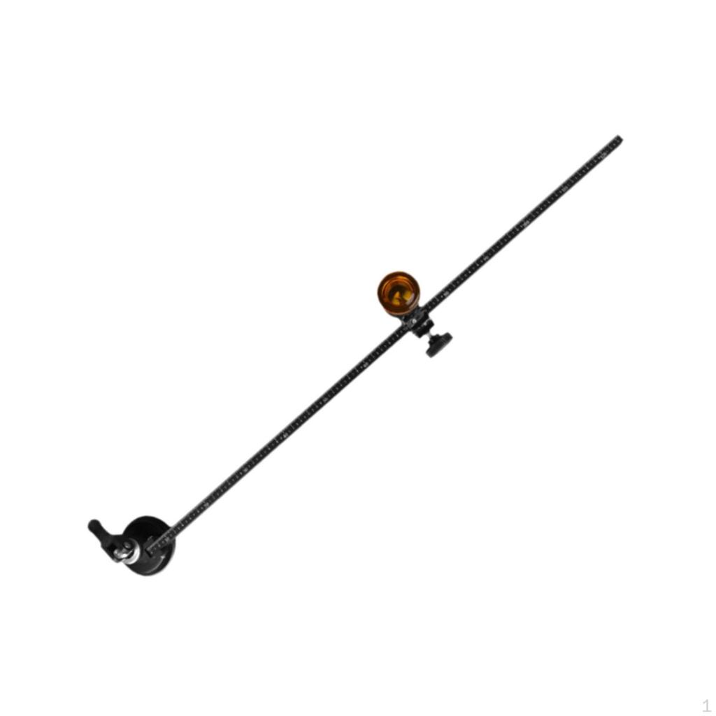 Circular Glass Cutter Cutting Tool Adjustable Alloy Round with Suction Cup Hand