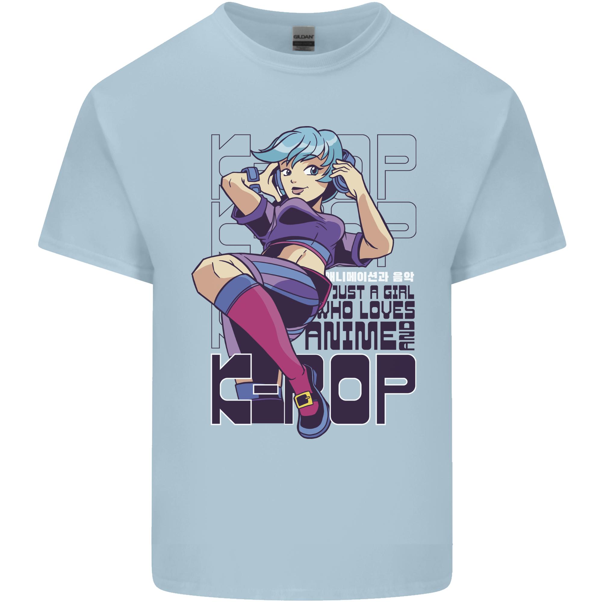 A Girl Who Loves Anime and KPop Unisexs Light Cotton TShirt S