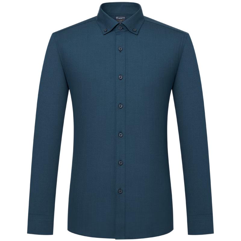 

Мужская рубашка с длинным рукавом CAMICISSIMA из смесовой шерсти, не мнущаяся 42