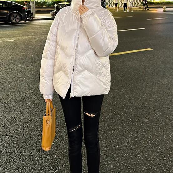 WTEMPO Stand Collar Outdoor Warm Coats Solid Color Thick Down Coats Autumn Winter Windproof Cold-proof Large Size Cotton-padded Jackets