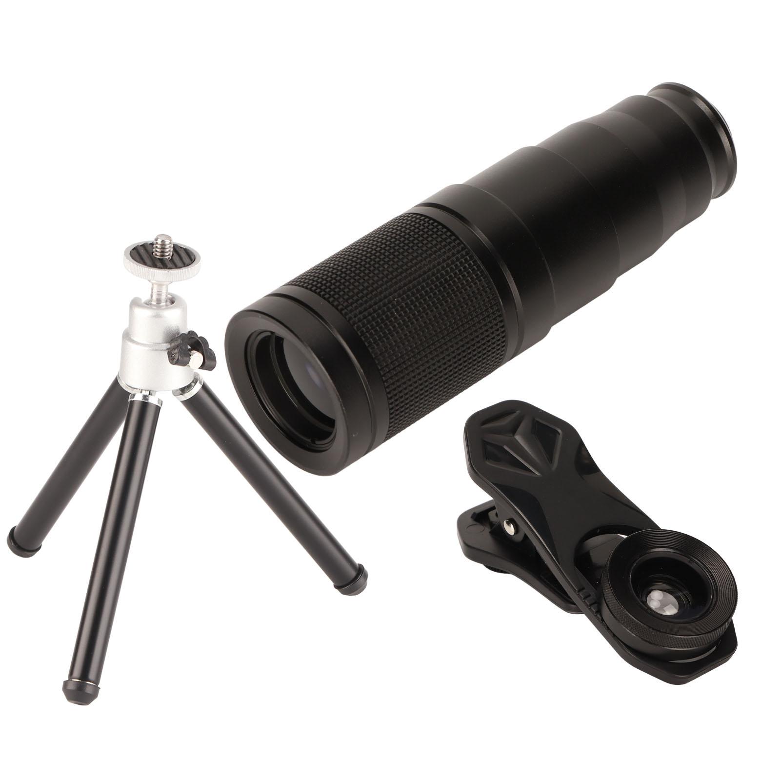 

Комплект объективов внешний 22X телеобъектив 205 градусов рыбий глаз 120 градусов широкоугольный 25X Acro объектив для