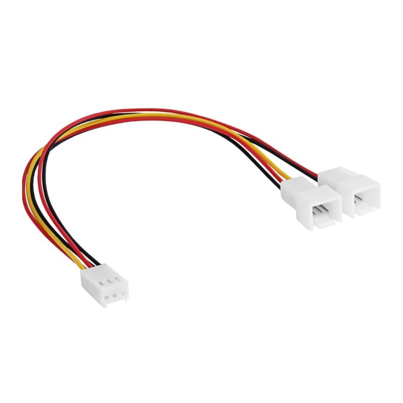 

3Pin Fan Extension Cable For Various Motherboards Toolless Installation Flexible Design for Gaming Rigs and DIY Builds 1