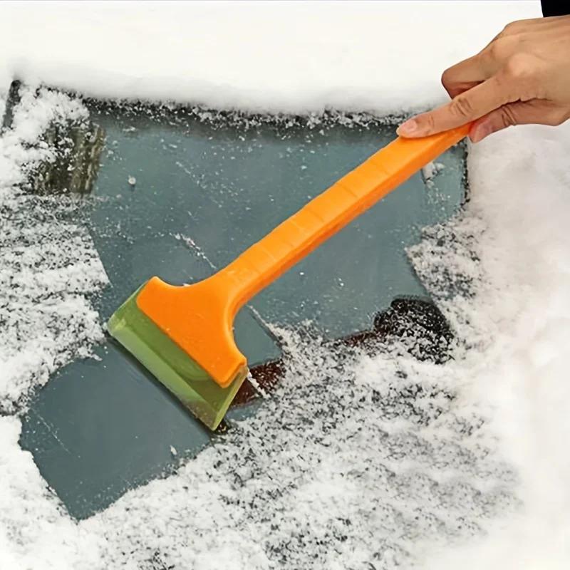

Car Snow Remover Shovel - Ice Scraper with Frost Removal Function - Heavy-Duty Nylon Snow Plow Tool for Vehicle