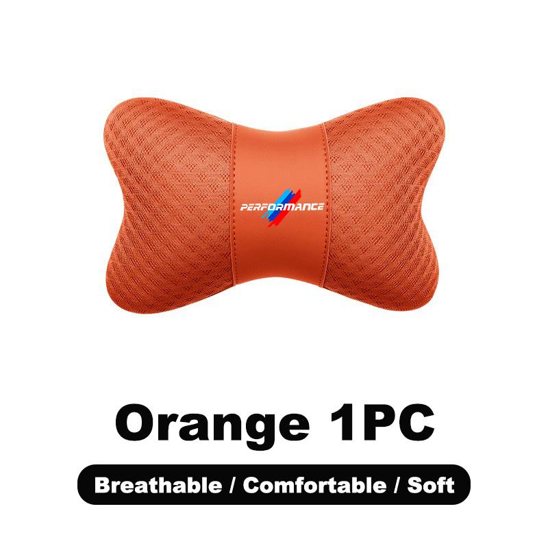 1PC Car Seat Neck Pillow Headrest Rest Support Pad For BMW M Power Performance M3 M5 X1 X3 X5 X6 F15 E46 E39 E36 E60 E90 Sticker av2