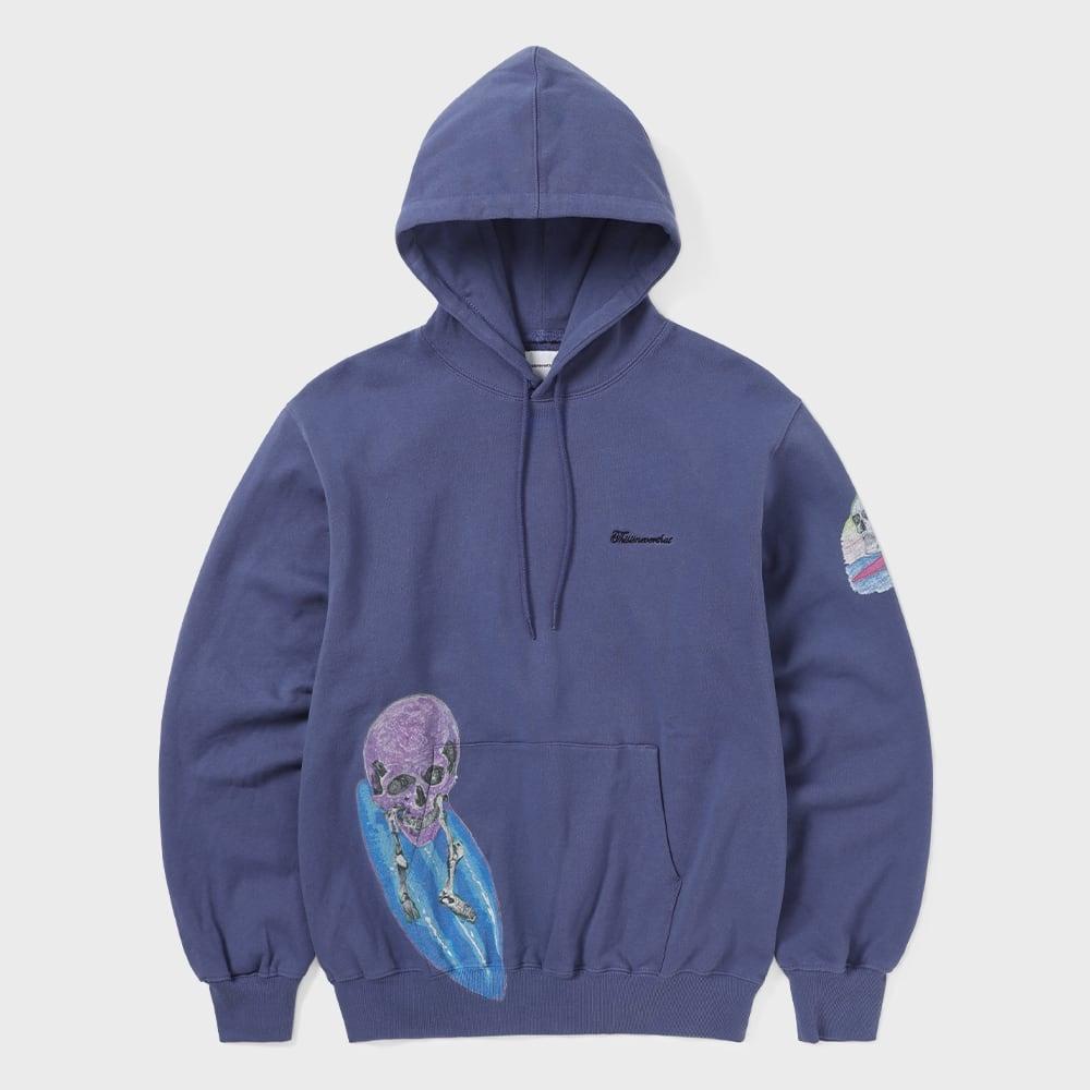 

ThIs Is Never That Худи с принтом черепа и серфингом Фиолетовый Синий S