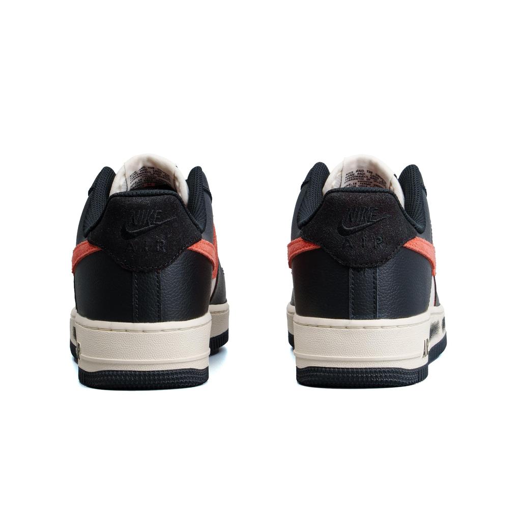 Nike Air Force 1 Coverage Cushioning Impact Resistance Low Top Skateboard Shoes Unisex Black Red HQ4987-010(Team719-)
