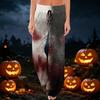 Bequeme Damen-Schlafanzughose mit Karomuster, Halloween-Print, Kordelzug, weiter Beinschnitt für Schlaf und