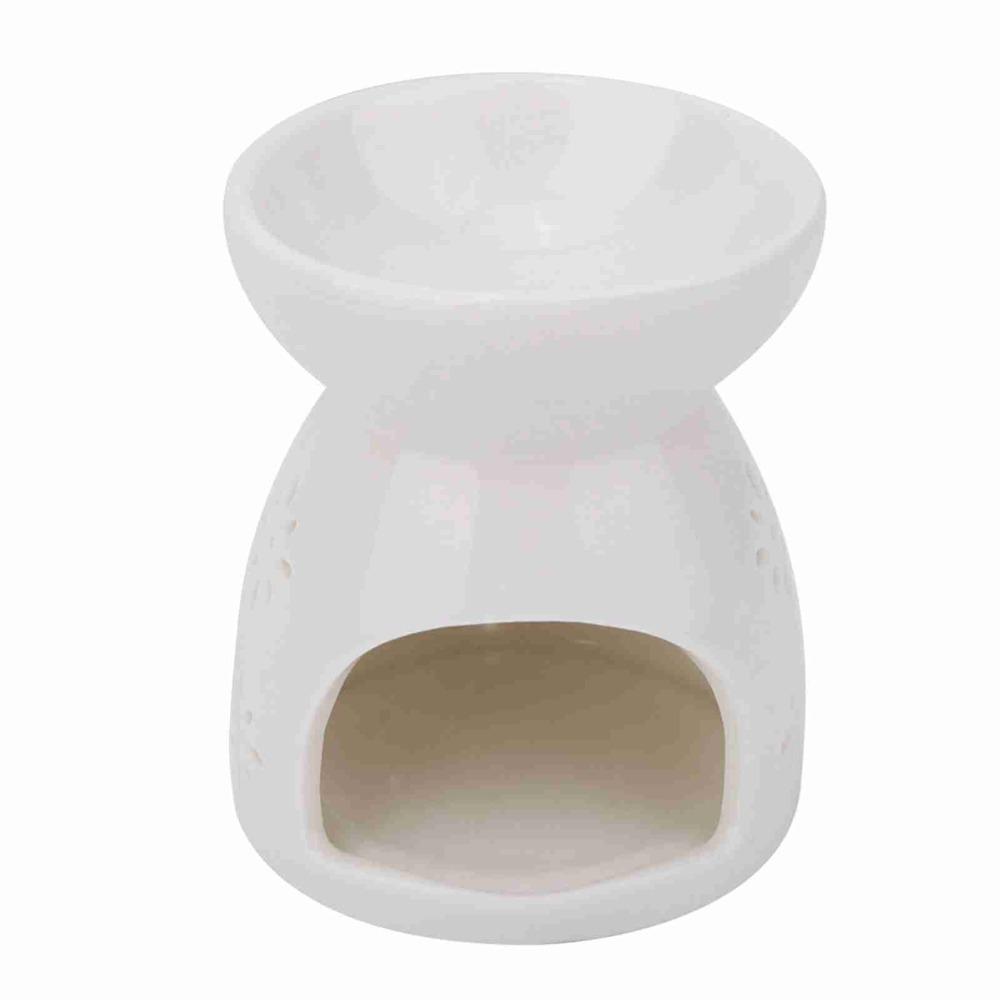 Hollow Design Fragrance Lamp White Color Aromatherapy Stove Decorative Incense Burner  Home