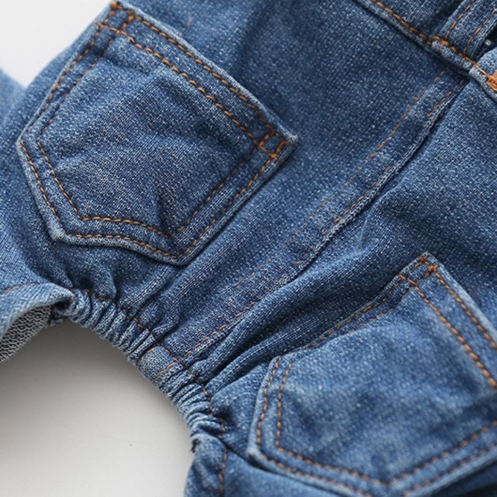 Haustier Mittelgroßer Hund Kleiner Hund Hundekleidung Europäisch und Amerikanisch Elastisch Vierbeinig Overalls Jeans