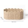 Cute Woven Rope Basket Woven Baskets for Storage Open Home Organizer for Bookshelf Corner Laundry Entryway Desktop Table Shelves