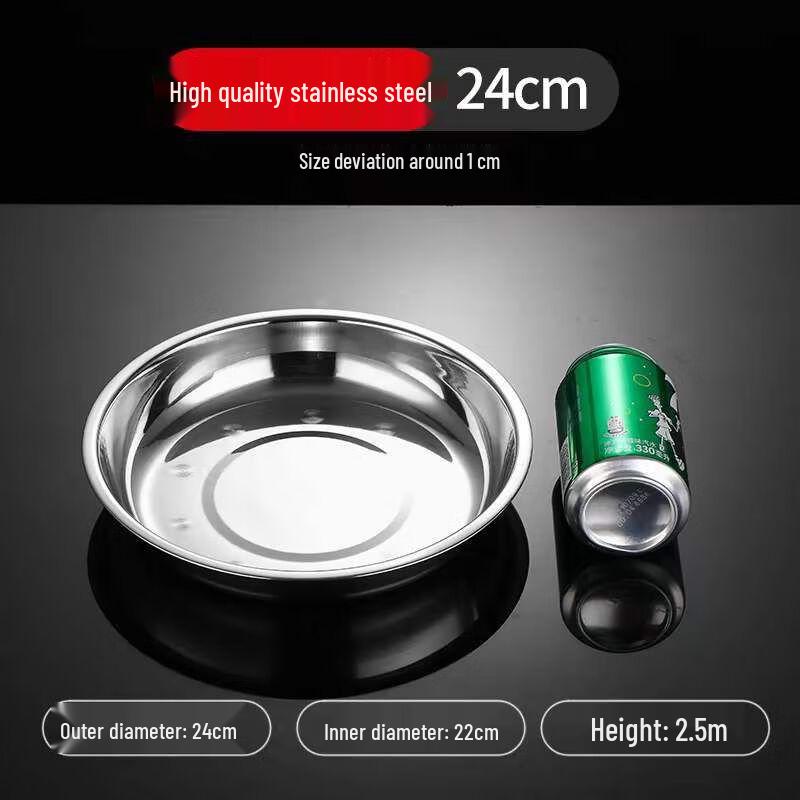 Qianxing Stainless Steel Round Dinner Plates