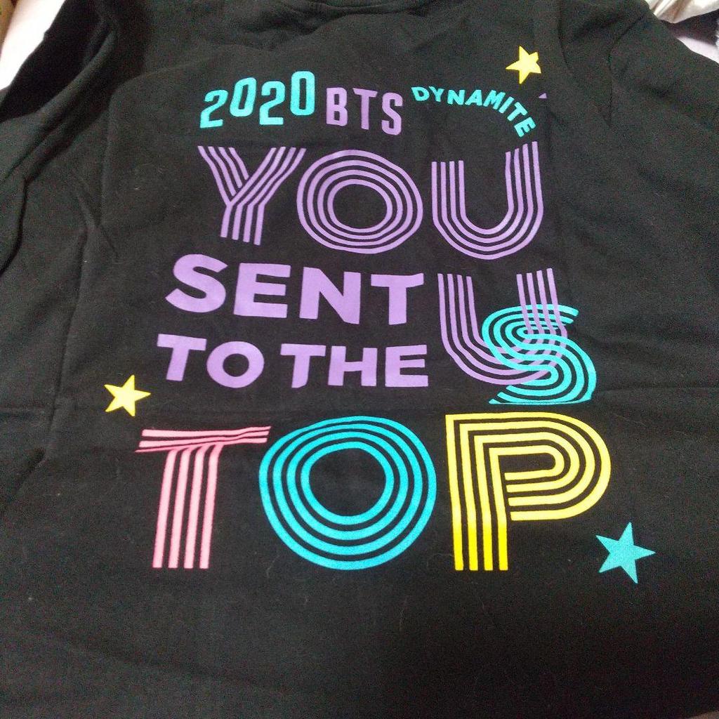 [USED] BTS DYNAMITE T-shirt black