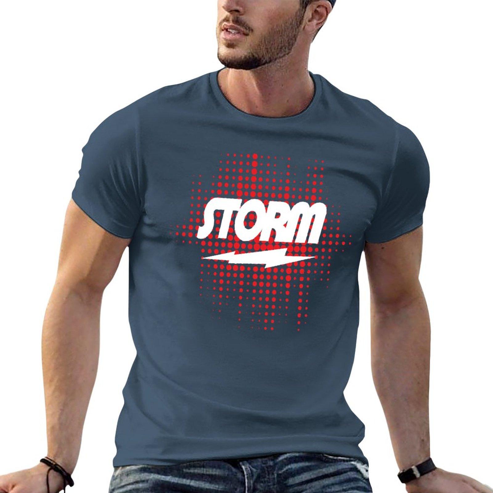 

New Storm Bowling T-Shirt Short t-shirt Blouse t shirt for men 2XL