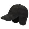 Men's Middle-Aged and Elderly Warm Woolen Hat Velvet Thick Baseball Cap Outdoor Windproof Coldproof Ear Protection Cap
