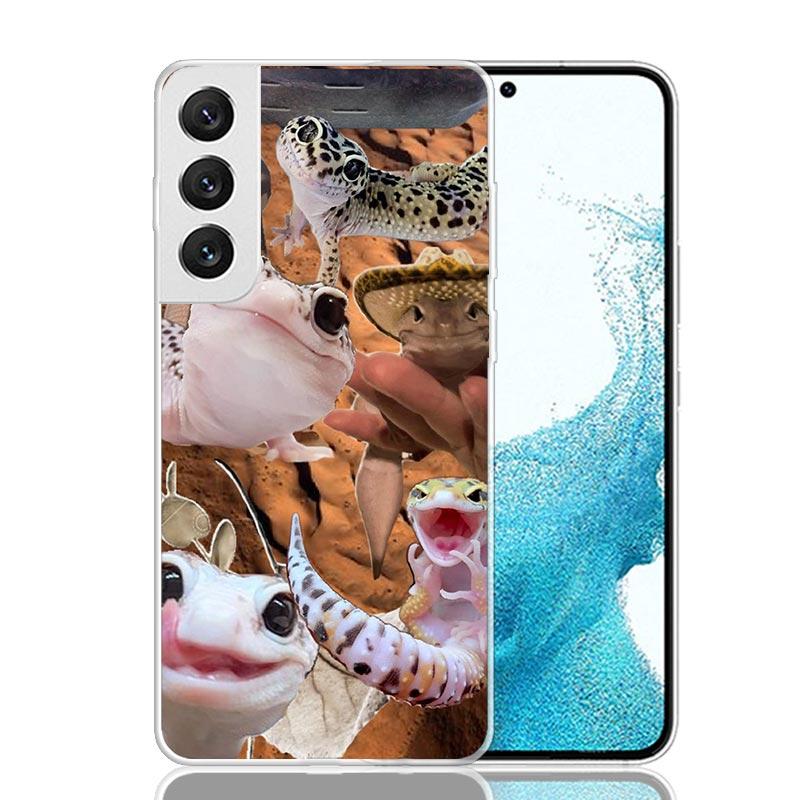 Lizards Geckos Phone Case For Samsung Galaxy S26 S25 Edge S24 S23 FE S22 Ultra S21 Plus S20 + Fundas Cover Coque Galaxy S25 S24