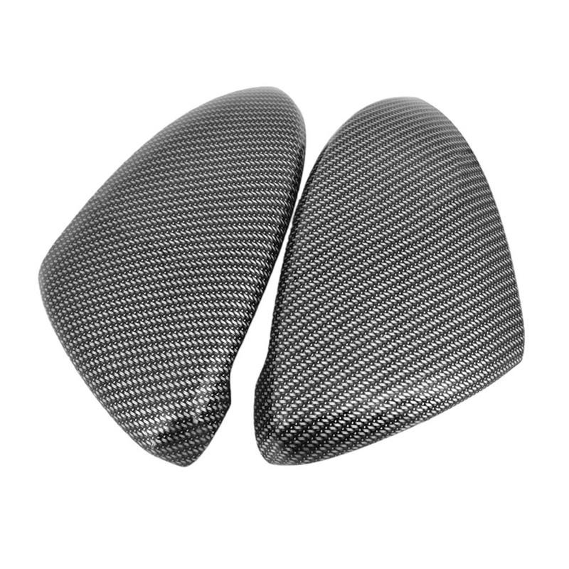 Carbon Fiber Door Mirror Cover For Volkswagen Touran L 2016- Car Rearview Accessories Bull Horn Modification