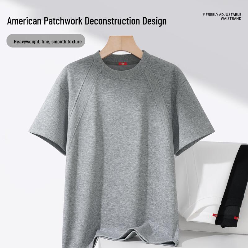 Dickies Men's Loose Fit Patchwork Short Sleeve T-Shirt