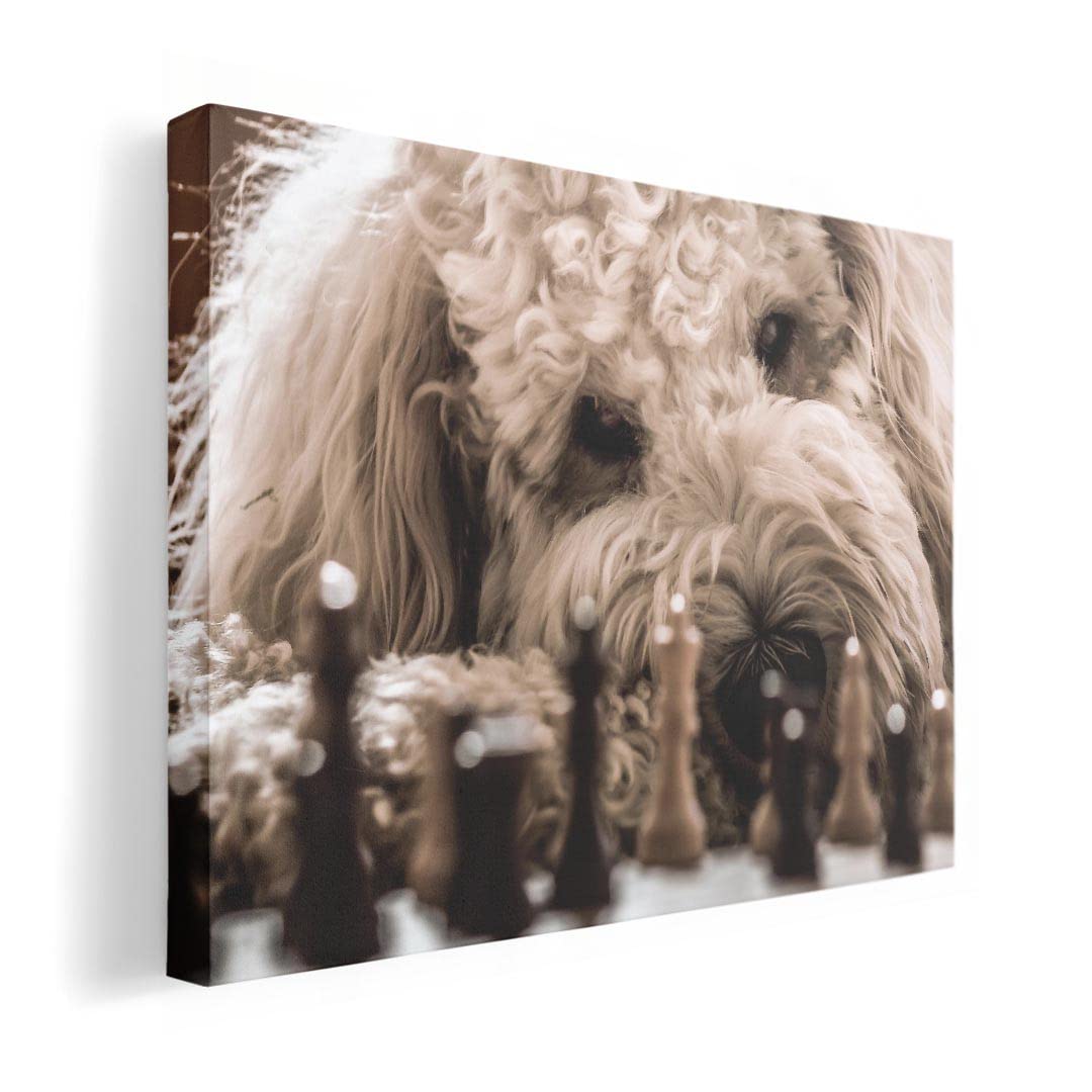 

Art 420mm x Wall Wooden Stylish Interior Chess Panel, Painting, Decoration, igsticker, 297mm, A3, Photo, Hanging, Frame, Decor, 026095, Animals, Dog,