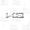 Creative Car 3D Metal K3 K5 K8 Logo Emblem Fender Rear Trunk Door Bumper Sticker For Kia Forte Ceed Cerato Rio Picanto Decor UD6