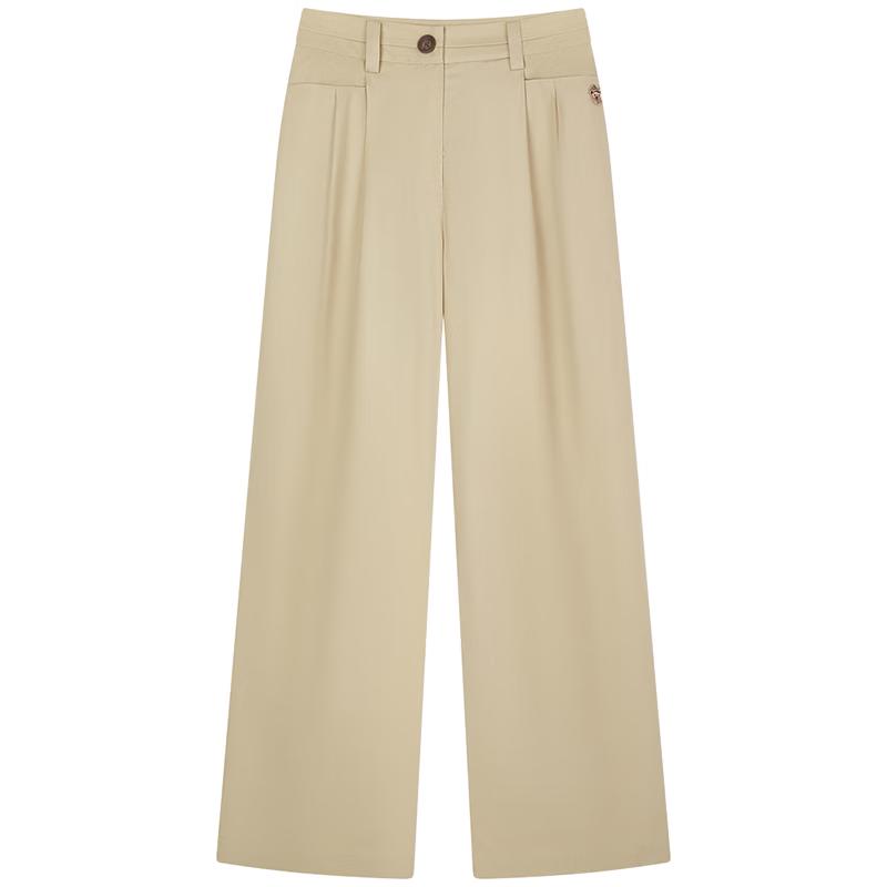 Teenie Weenie Women's Tencel Blend Bear Straight-Leg Casual Pants