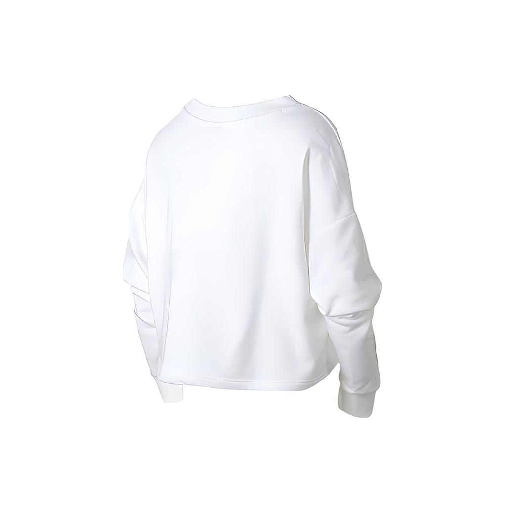 Puma Logo Pulovr s kulatým výstřihem Dlouhý rukáv Mikina Dámská mikina Bílá 599174-02