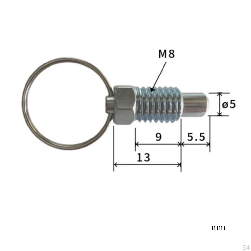 Pull Loop Indexing Plunger Stainless Steel Retractable Positioning Fastener