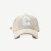 Big C Letter Corduroy Baseball Cap For Men Women Autumn Winter Adjustable Ponytail Sports Hat Unisex Hip Hop Caps Streetwear