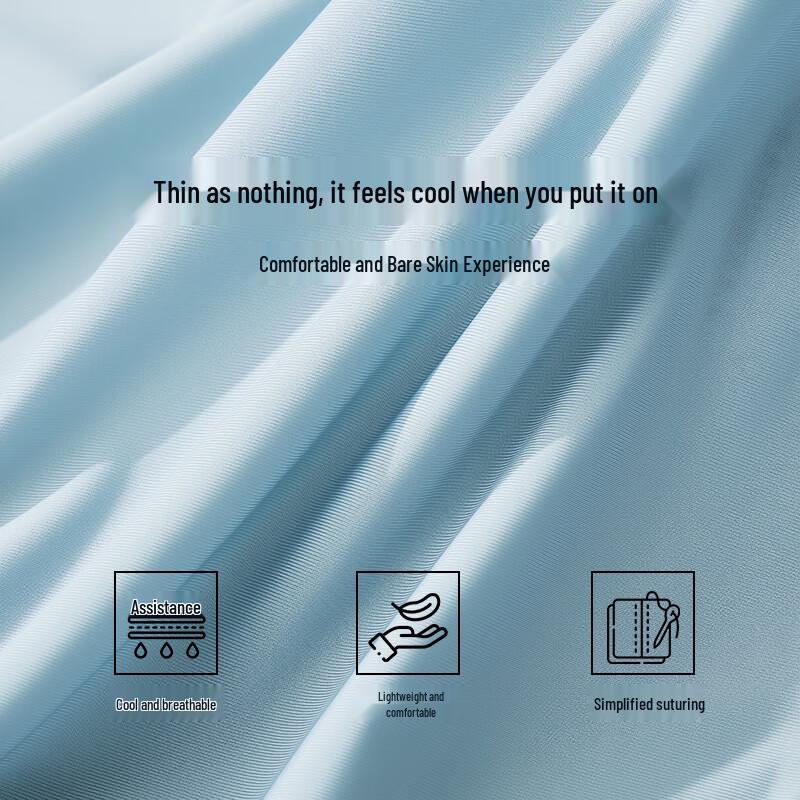 Langsah Men's Ice Silk Seamless Boxer Briefs