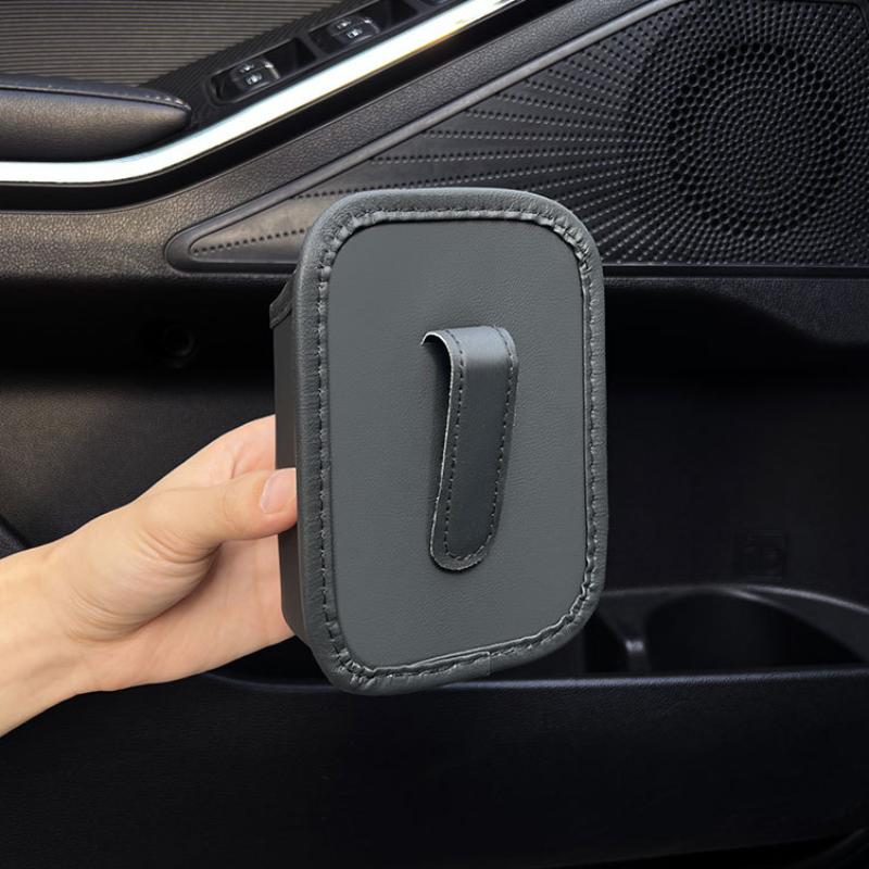 Leather Car Door Storage Box Waterproof Drink Holder Storage Bag Multifunctional Vehicle Door Pocket Organizer For Car Accessory