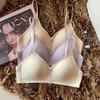 Seamless Wireless French Triangle Bra - Soft Support, Anti-Sagging, Side Support for Small Busts