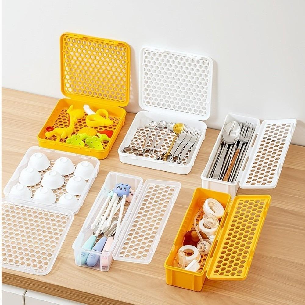 Multifunctional Dishwasher Cleaning Storage Box Tableware Organizer Container  Kitchen Supplies