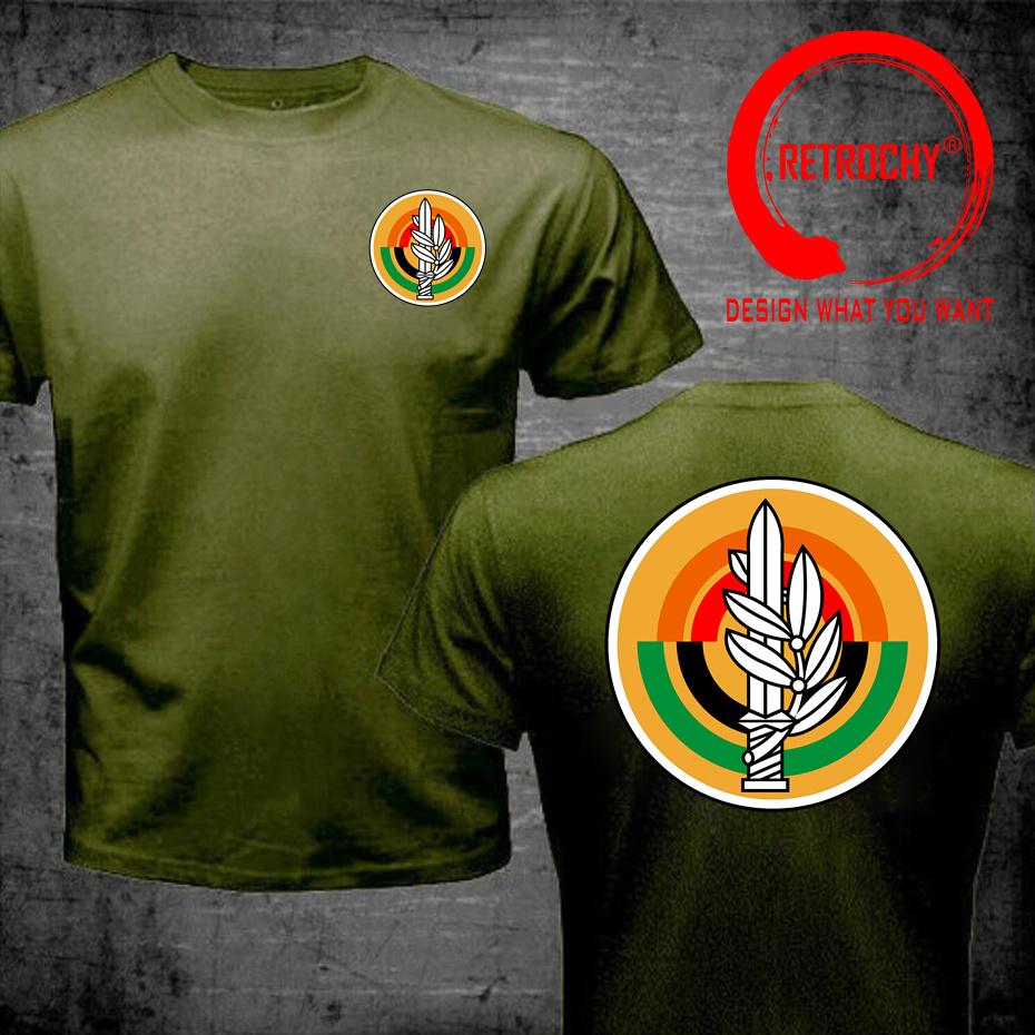 Front Back Print Fashion Israeli Army Israel Mazi Idf Symbol TShirt Military Green T Shirt Unisex Unisex Stylish Basic Tee Shirt