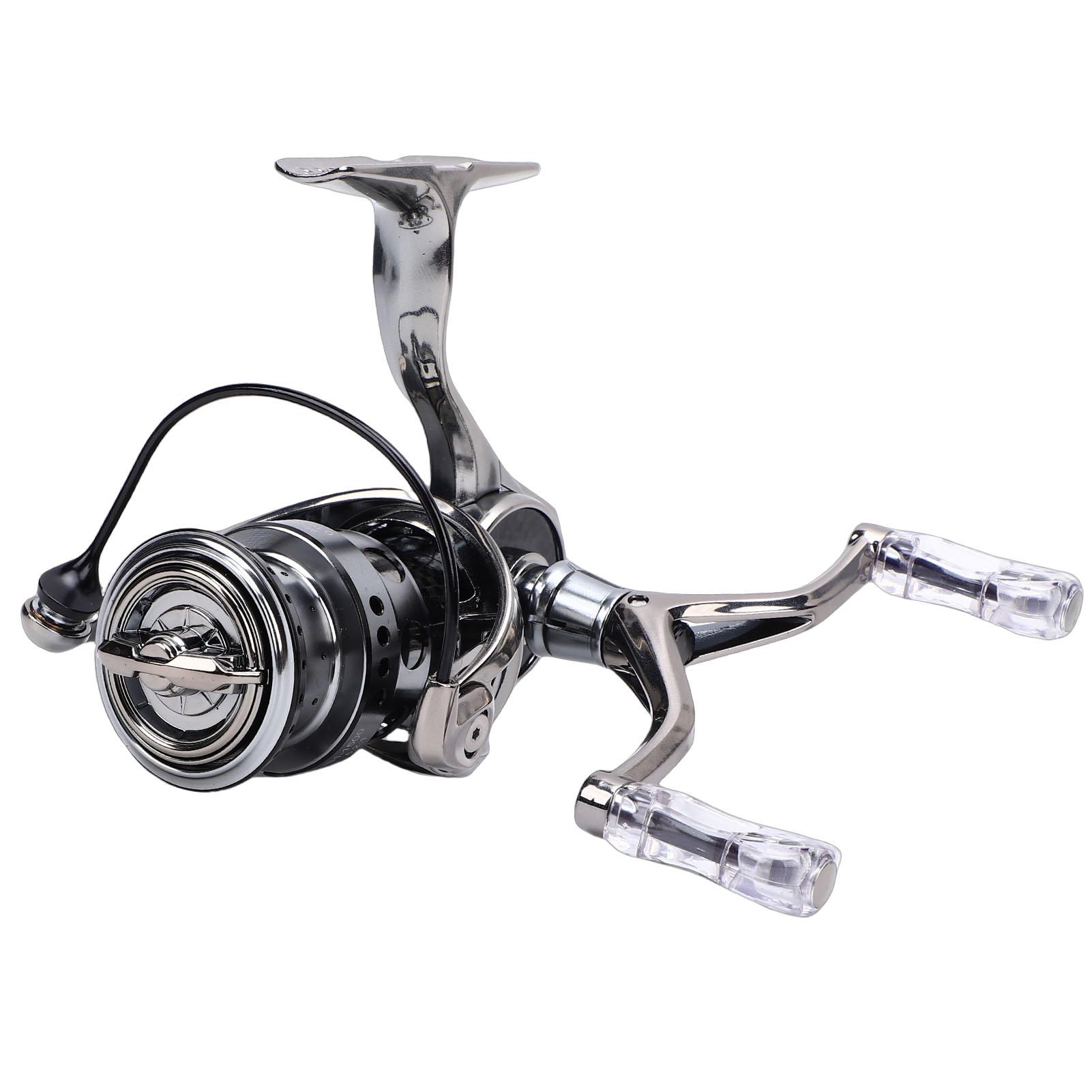 

Fishing Reel with Carbon Rock Arm Stainless Steel Bearing 4KG Brake 5.2:1 Gear Ratio Double Handle IS1 1500