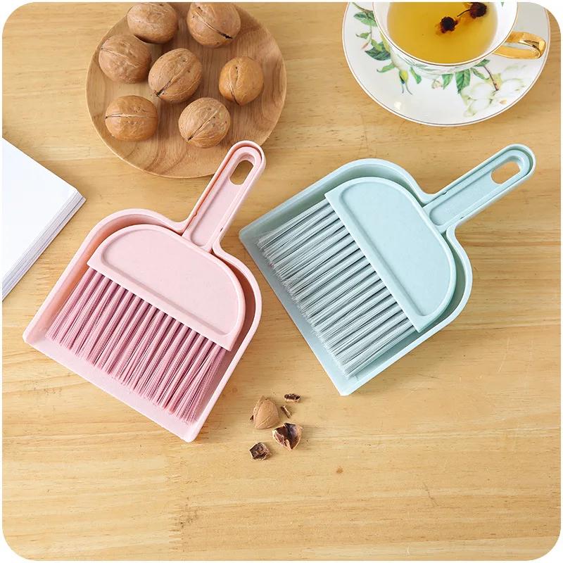 Home Mini Cleaning Brush Small Broom Dustpans Set Desktop Sweeper Garbage Cleaning Shovel Table Household Cleaning Tools