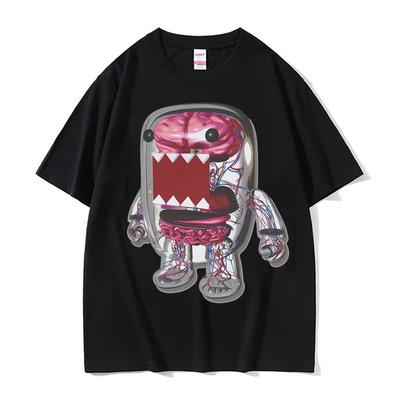 Domo Y2k Japanische Grafik Swag Ära Mode Ästhetik Rave Punk T-Shirt Herren Sommer Klassisches T-Shirt Tops Unisex Vintage T-Shirts