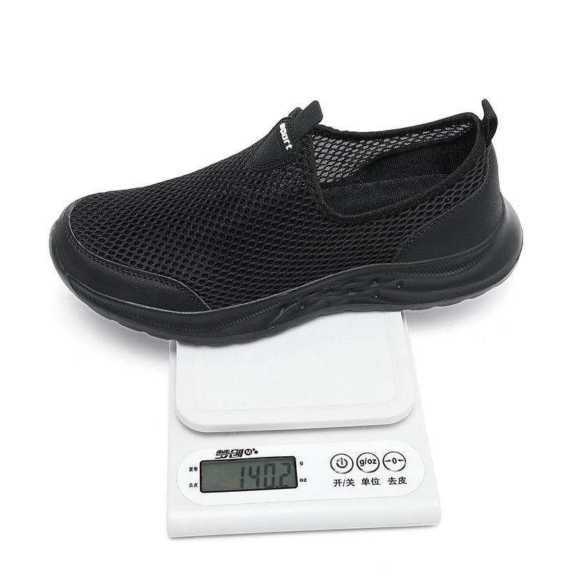 One-Foot Casual Shoes Men's Mesh Breathable Lightweight Sports Shoes Fashionable Versatile Trendy Travel Shoes Comfortable
