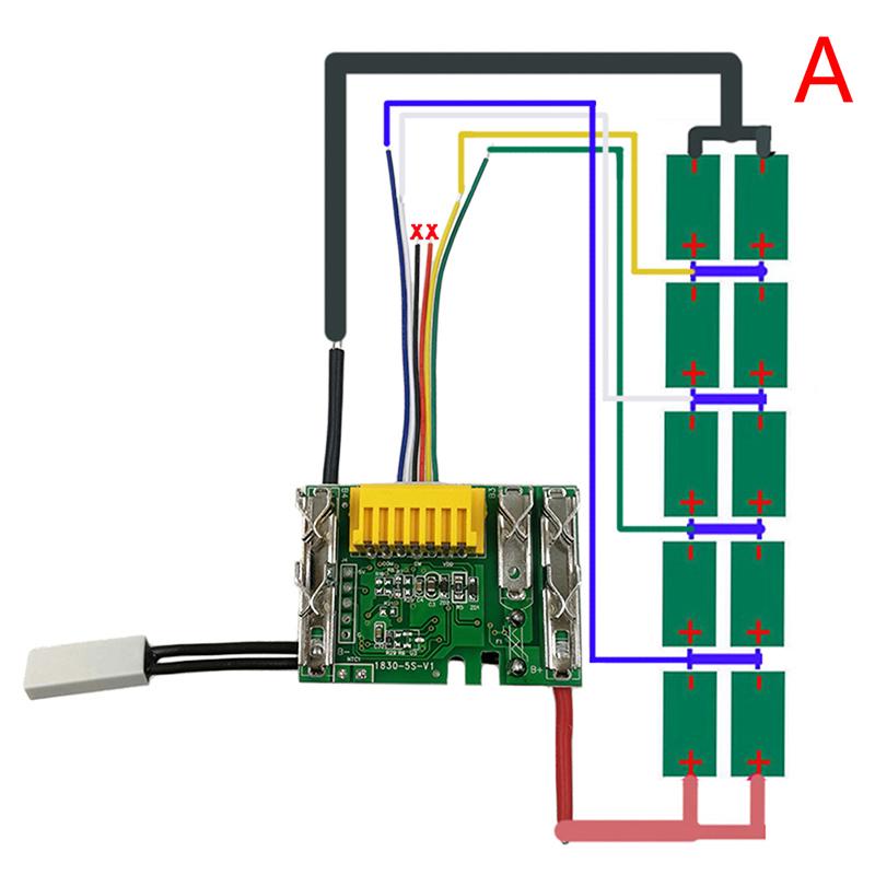 

Плата друкована Pcb/Led Для Makita 18V 3 6 9Ah Bl1830 Електроінструмент Літієва Батарея Захисна Плата