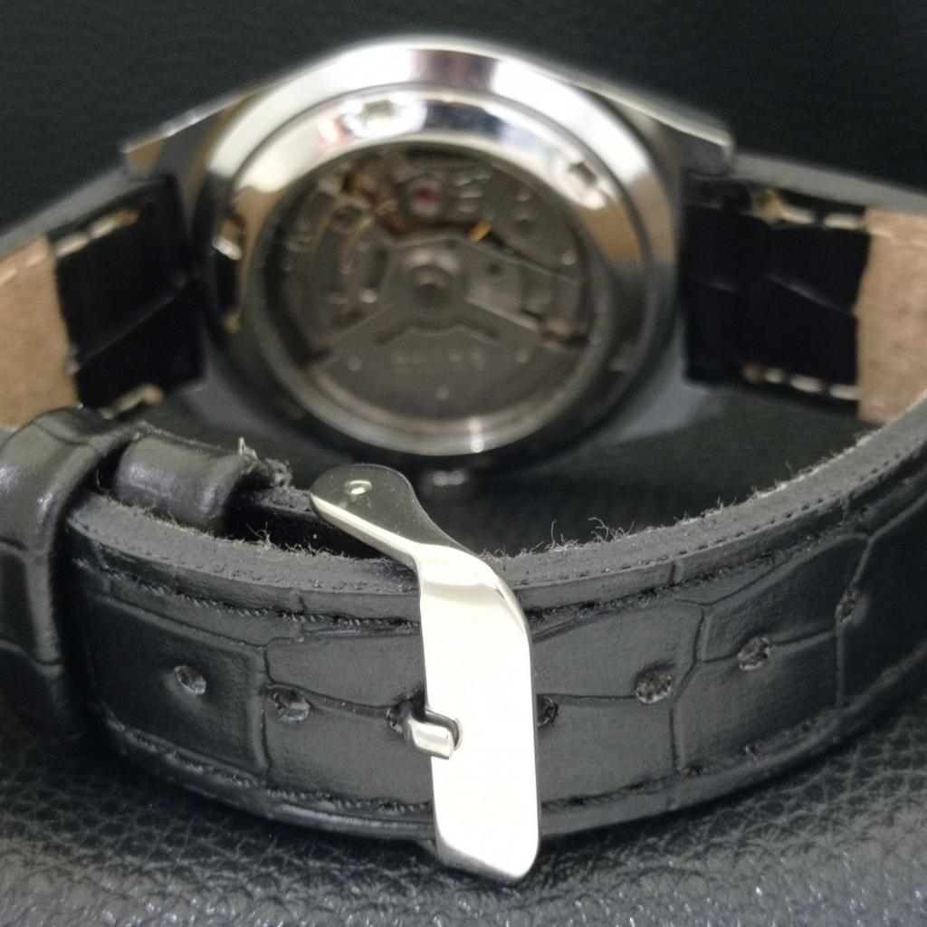 VINTAGE REFURBISHED SEIKO 5 AUTOMATIC 6309A JAPAN MENS BLACK WATCH A440885-9 Sk-a440885-1