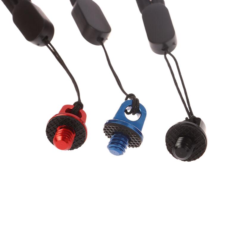 1/4 Zoll Griff Kameraschraube 1/4" D-Ring Adapter Mit Verstellbarer Handgelenk-Handschlaufe Lanyard Gurt Sling Für Stativ Fotostudio