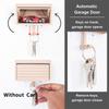 1Pc Car Garage Key Holder With Opening Door Fun 3D Printed Key Organizer Wall Mount Easy Installation Key Rack For Entryway