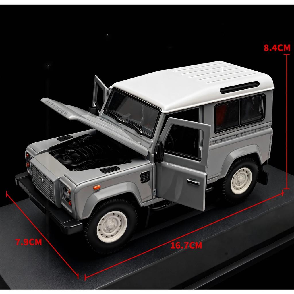1/24 Land Rover Defender Works V8 Islay Edition Alloy Car Diecasts & Toy Vehicles Car Model Miniature Scale Model Car Toys for Children