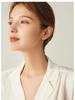2024 Trendy 999 Pure Silver Spring Stud Earrings for Women - Simple, Versatile, Cold Style Ear Jewelry
