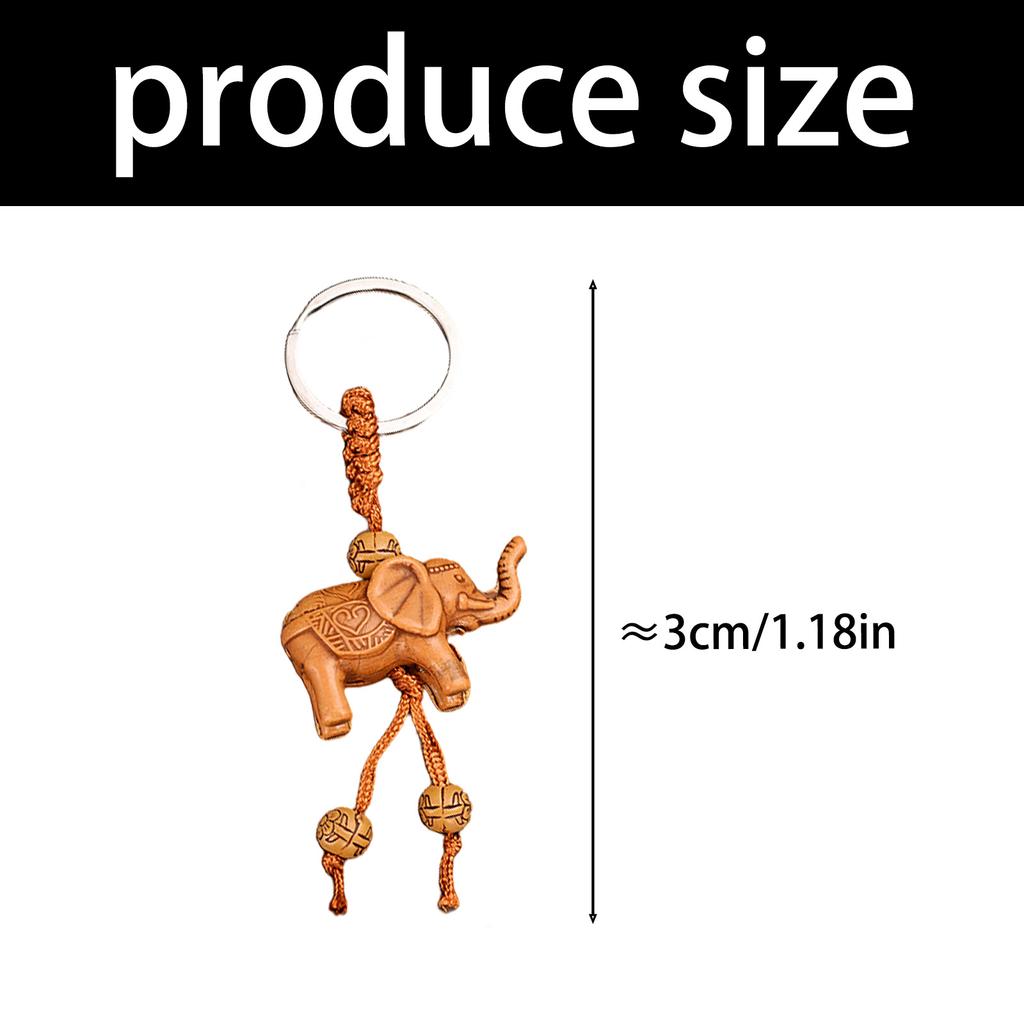 Kreativer 3D Elefant Schlüsselanhänger Anhänger Harz Tier Charme Taschenanhänger Dekorationszubehör Für Schlüssel Taschen Geschenke