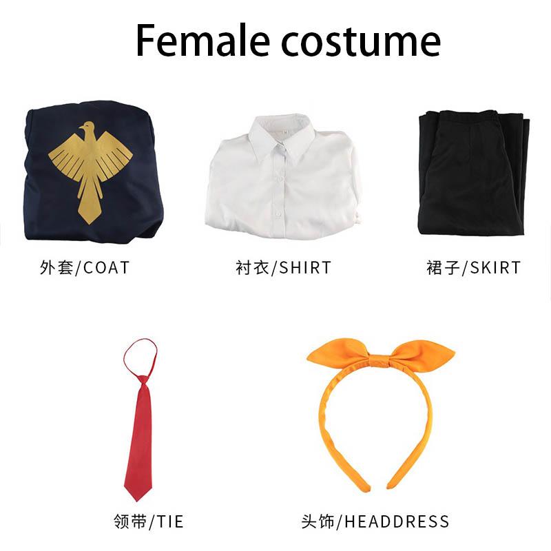 

Косплей Машл Магия Мышц Лимон Ирвин Косплей Костюм Парик Адлер Роб Тренч Головной убор Школьная форма Повседневная одежда Машл Для S